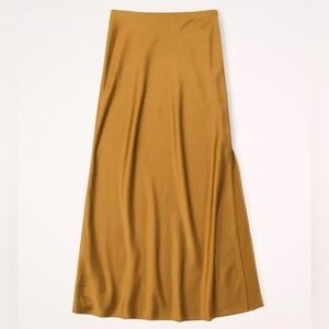 Satin Midi Skirt
